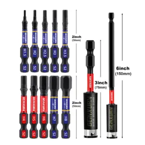 Impact-Resistant Hex Bits Set 1.5mm-8.0mm 11 S34ed9333f11e4407bb3b3b91b4c1f921d