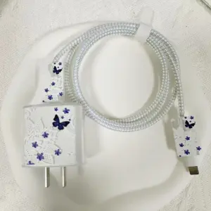 Cute USB Cable Protection Set for Phones 19 S34f249849d9348c8b64be225751e65631