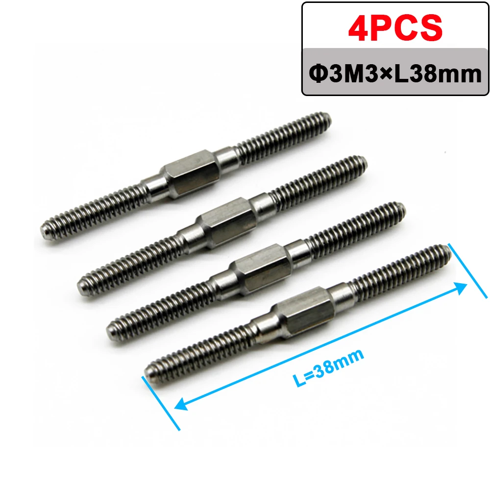 Stainless Steel RC Push Rod Set 4 pcs 10 Stainless Steel RC Push Rod Set 4 pcs - Image 10