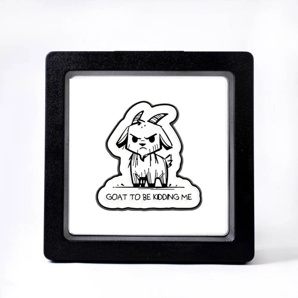 Playful Irritable Goat Brooch in Alloy 3 Playful Irritable Goat Brooch in Alloy - Image 3