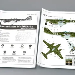 Messerschmitt Me262 A-2a 1:144 Scale Model 8 S352209f9e67c43808d13857db554772bL