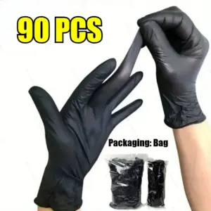 Black Nitrile Disposable Gloves 70-100g Pack 18 S35281a89ca4c44f6808776d3f0fa2b0bp 4
