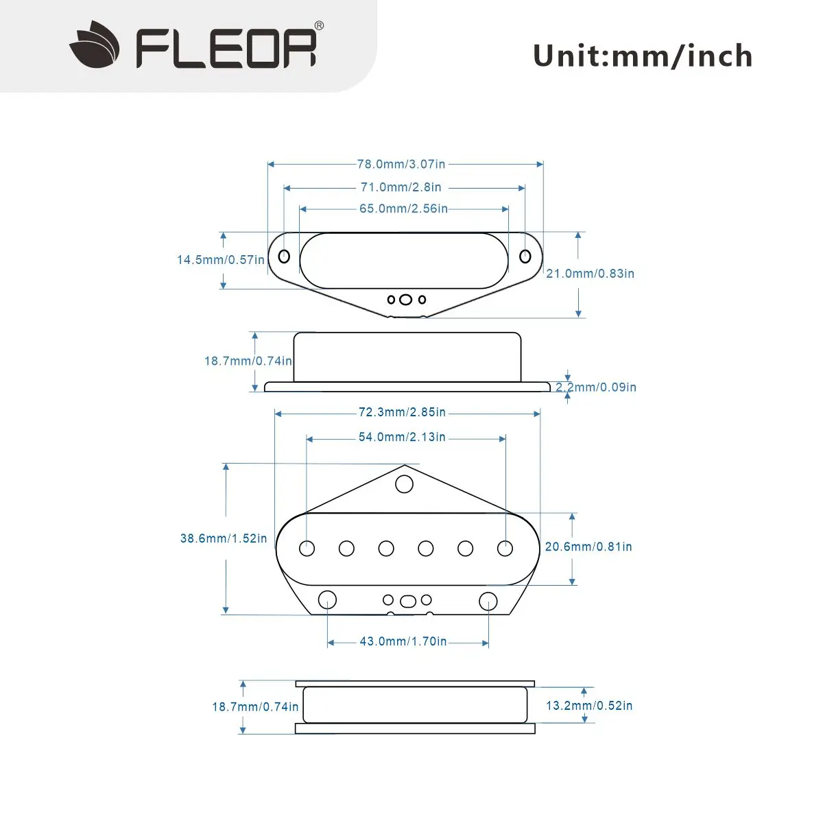 Vintage TL Guitar Pickup Set with Gold and Black Finishes 5 Vintage TL Guitar Pickup Set with Gold and Black Finishes - Image 5