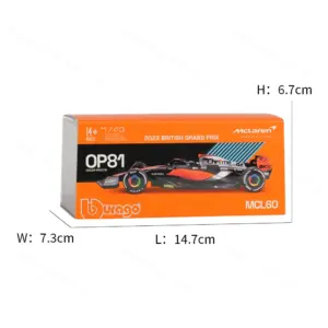 1:43 McLaren MCL60 F1 Diecast Model Collection 10 S35b0f90c7d594b5db777351f825f0d843