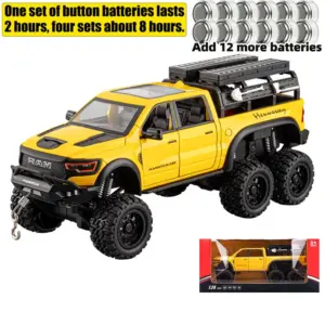 Yellow Diecast Dodge RAM 1000 TRX Model 16 S35b27317078c4336a9ae14cd44245c33F
