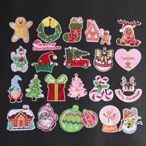 Cartoon Christmas Gift Bell Iron-On Patches