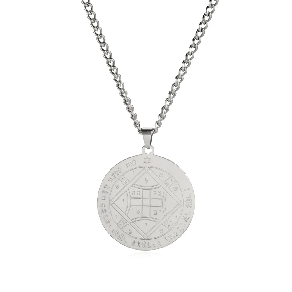 Stainless Steel Occult Pendant Necklace 7 Stainless Steel Occult Pendant Necklace - Image 7