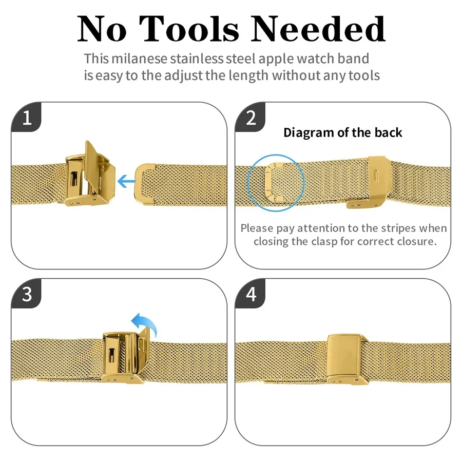 Luxurious Rhinestone Stainless Steel Apple Watch Case 40mm-45mm 4 Luxurious Rhinestone Stainless Steel Apple Watch Case 40mm-45mm - Image 4