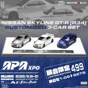 Takara Tomy Nissan Skyline GTR R34 Model Set 12 S35ebcaba16dd4a64a6983357a1b20eb3p
