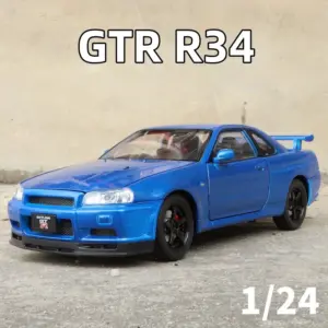 1:24 Nissan GT-R R34 Alloy Model in Vibrant Colors 12 S35f8ccd80dca4379ba67870a06fe7766r