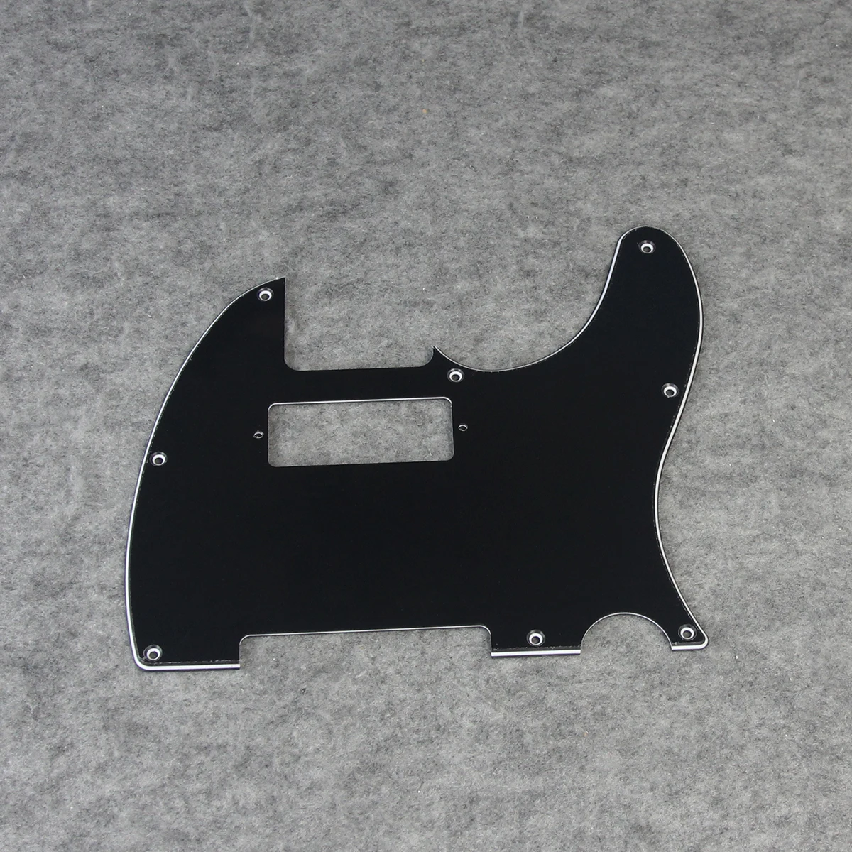 Black 3-Ply TL Guitar Pickguard with Humbucker Cutout 2 Black 3-Ply TL Guitar Pickguard with Humbucker Cutout - Image 2