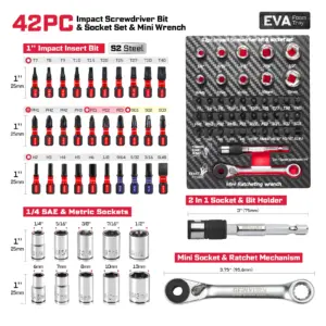 42-Piece Impact Screwdriver & Socket Set 13 S36519a22caf64a8aadea0b4e2a5aa8efO