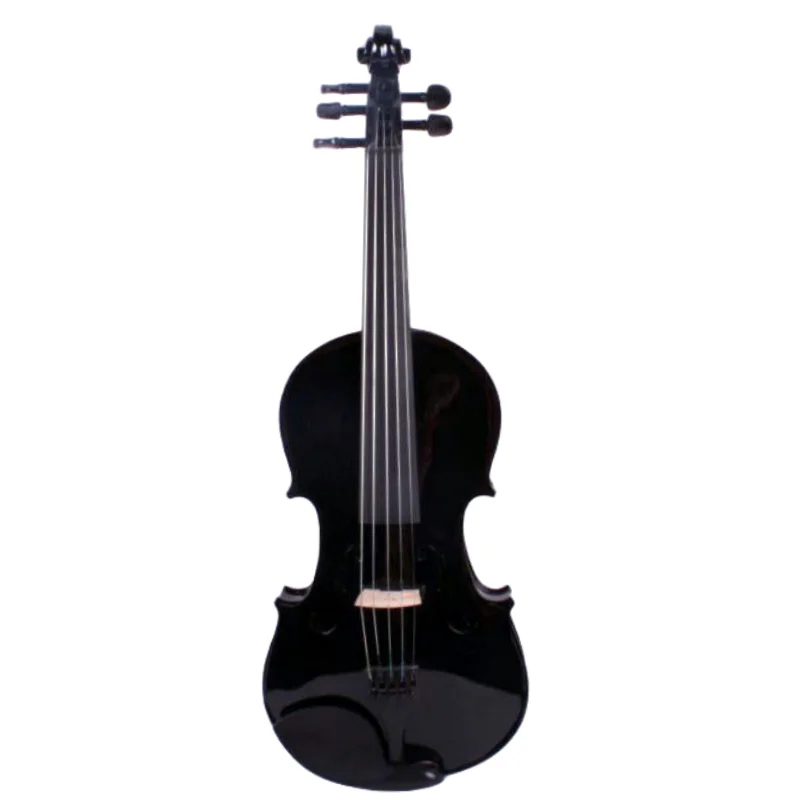 Elegant Black Electric Acoustic Viola 15-16 Inch 5 Elegant Black Electric Acoustic Viola 15-16 Inch - Image 5