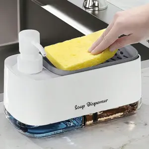 Dual Stainless Steel Soap Dispenser for Kitchen 13 S36ae3cd7d84f41ba8123758019fd1f5c9