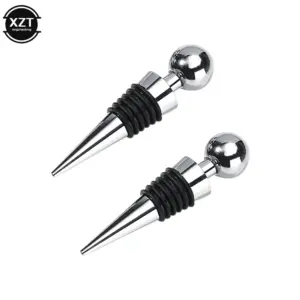 Elegant Vacuum Wine Stopper with Silver Finish 10 S36dc00ddcd7a4d26bbb4366f3ce374ebI