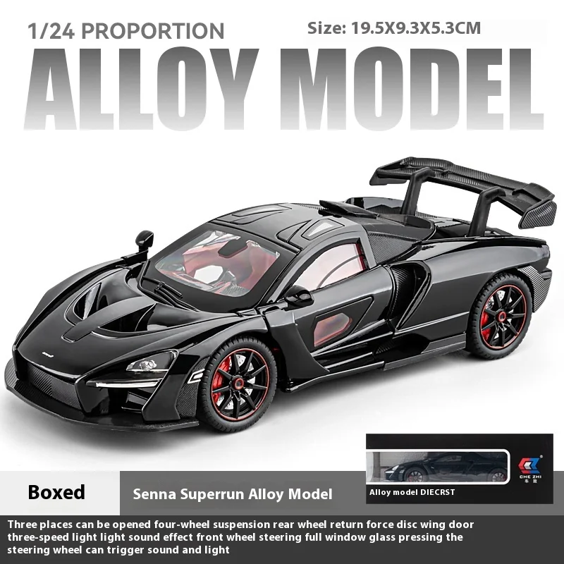 White McLaren Senna 1:24 Diecast Model 8 White McLaren Senna 1:24 Diecast Model - Image 8