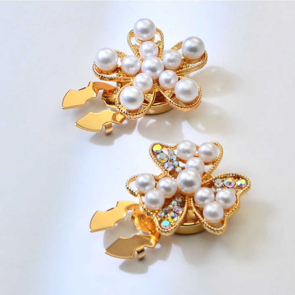 Vintage Pearl Rhinestone Flower Button for Jackets 6 Vintage Pearl Rhinestone Flower Button for Jackets - Image 6