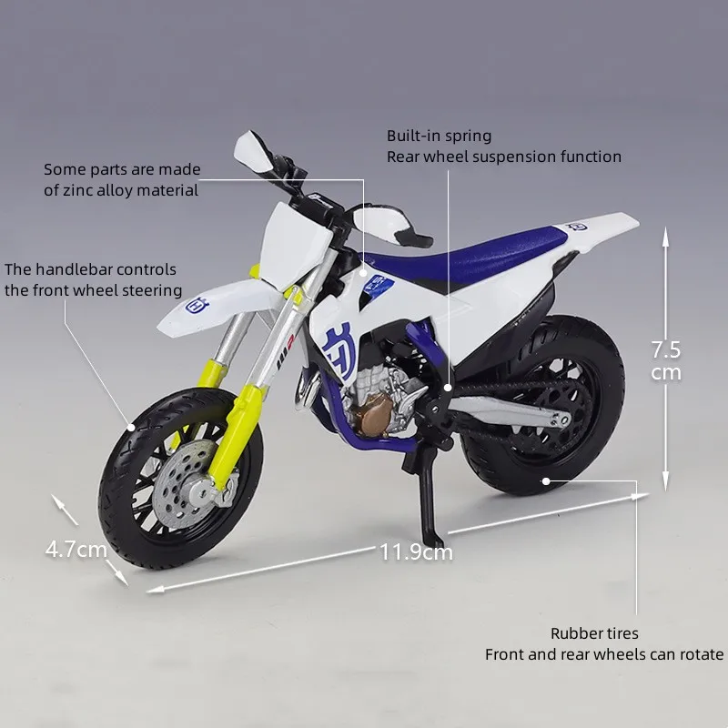 Husqvarna FS450 Supermoto 1:18 Scale Model 2 Husqvarna FS450 Supermoto 1:18 Scale Model - Image 2