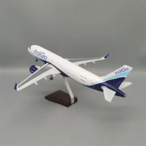 Indian Indigo A320 Neo Scale Model 47cm with LED 8 S3726b6421373471f9eedb2616aa5a168T