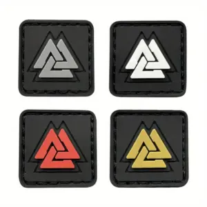 3D PVC Valknut Viking Rune Tactical Patch