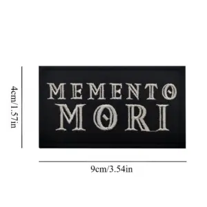 MEMENTO MORI Skull Patch with Embroidery 10 S375ba4b095e9447f800566d7f6008433s 1