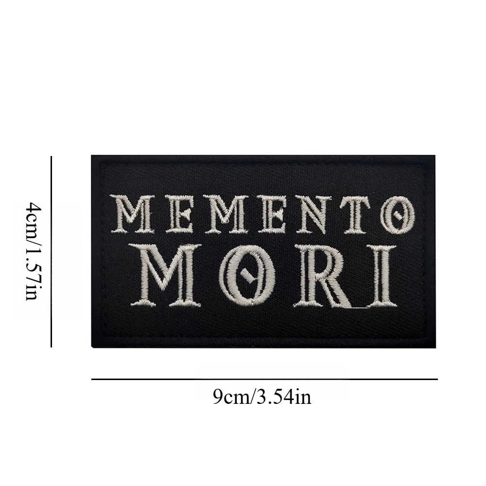 MEMENTO MORI Skull Patch with Embroidery 5 MEMENTO MORI Skull Patch with Embroidery - Image 5