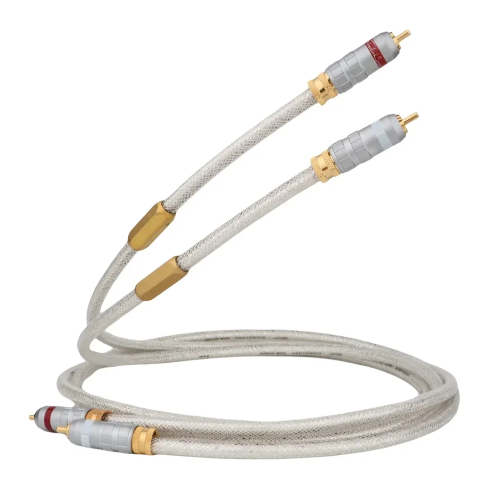 High-Purity Silver RCA Interconnect Cables (0.3m-3m) 3 High-Purity Silver RCA Interconnect Cables (0.3m-3m) - Image 3