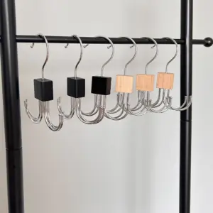 Modern Stainless Steel Rotatable Closet Hanger