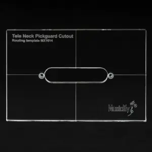 Transparent Acrylic Tele Neck Pickup Routing Template 6 S37b019b1e3fd47da99c89dc6523fd4b2I
