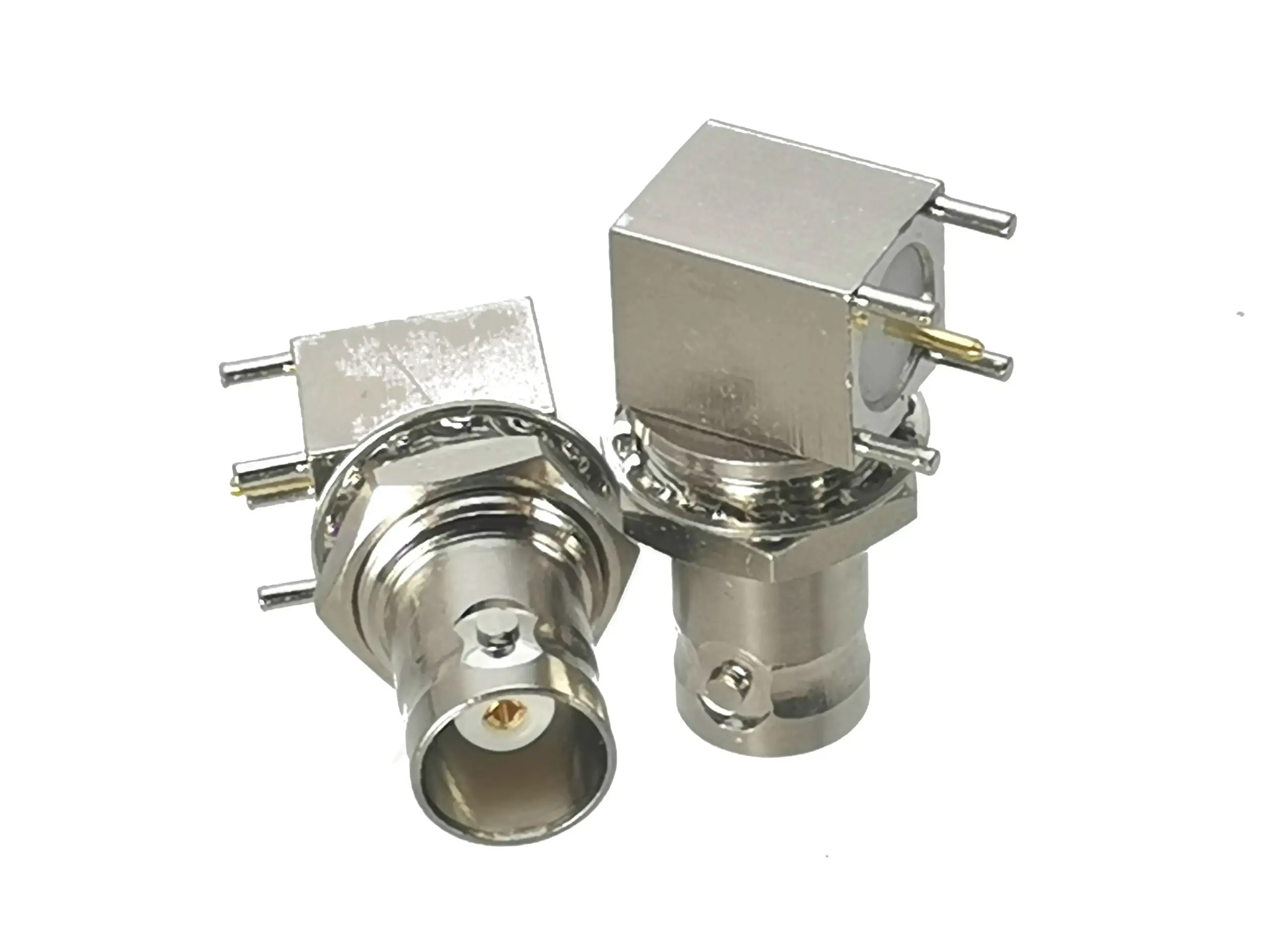 Set of 3 BNC Female Right Angle Connectors for PCB 3 Set of 3 BNC Female Right Angle Connectors for PCB - Image 3