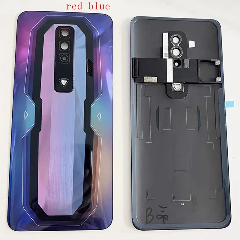 Red Magic 7 Replacement Battery Cover in Black, Transparent, and Red-Blue 3 Red Magic 7 Replacement Battery Cover in Black, Transparent, and Red-Blue - Image 3