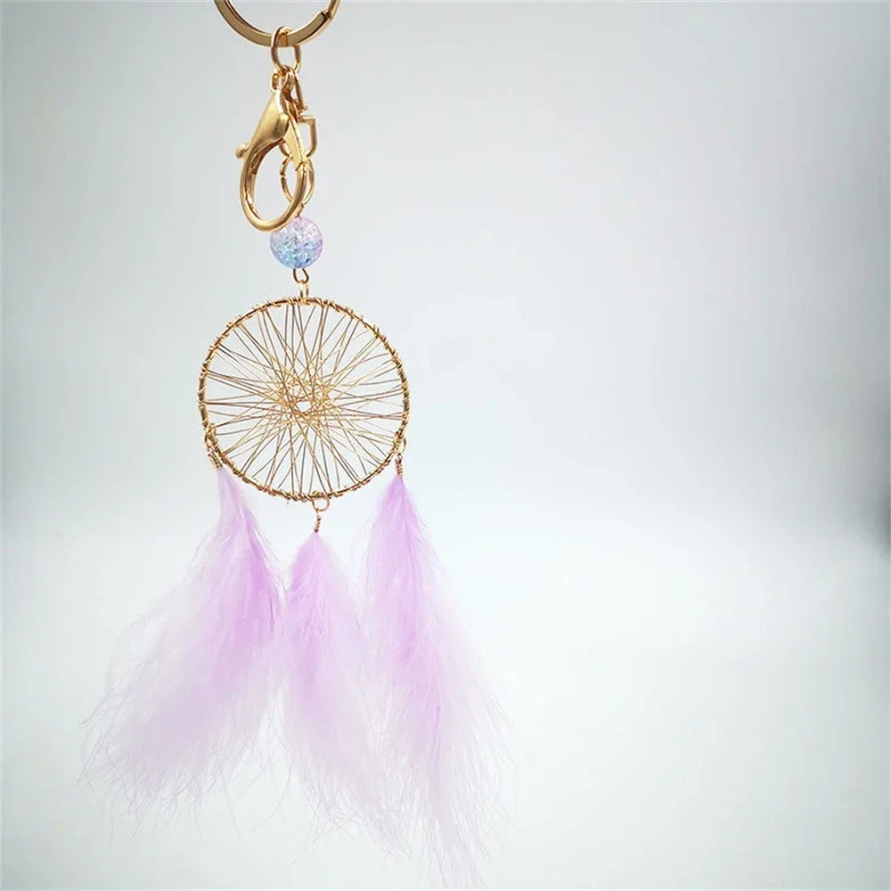 Elegant Dream Catcher Keychain in Champagne Gold 10 Elegant Dream Catcher Keychain in Champagne Gold - Image 10