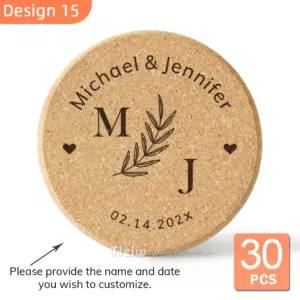 Personalized Eco Cork Coasters Set of 30 17 S37fd164101a846d6b2001e4ff4aaef504