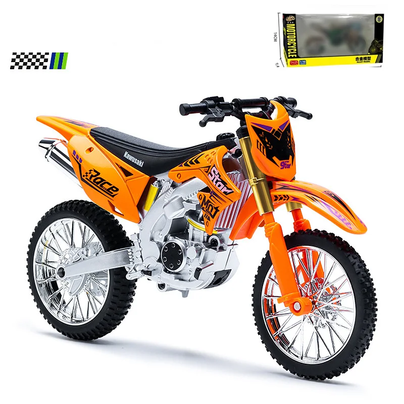 1:10 Scale KX450 Alloy Off-Road Motorcycle Model 9 1:10 Scale KX450 Alloy Off-Road Motorcycle Model - Image 9