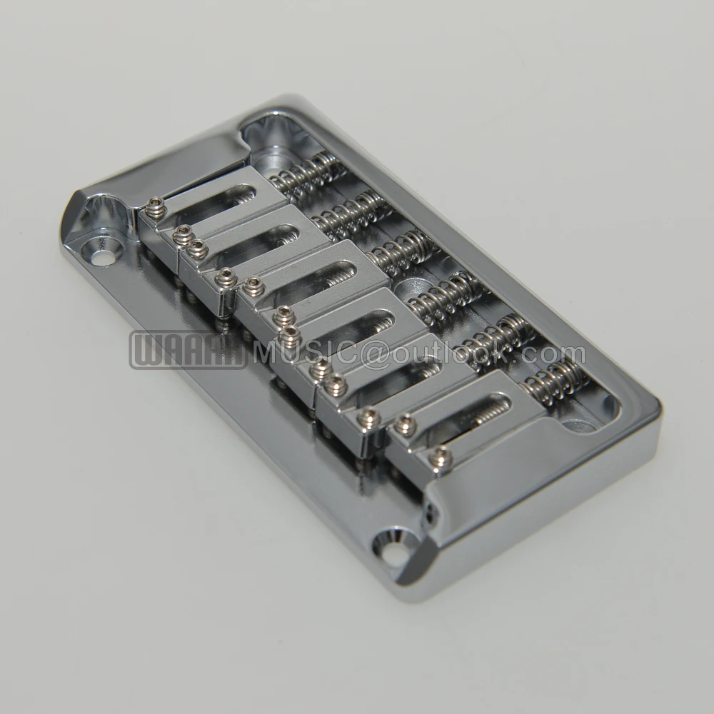 All-Brass Chrome Electric Guitar Bridge 3 All-Brass Chrome Electric Guitar Bridge - Image 3