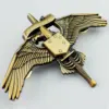 Vintage Military Insignia Badge with Eagle Design