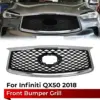 For Infiniti qx50 QX50 2018 Car Front Bumper Grill Mask Radiator Grille Racing Grills Upper Bumper Hood Mesh Grid Guard Cover