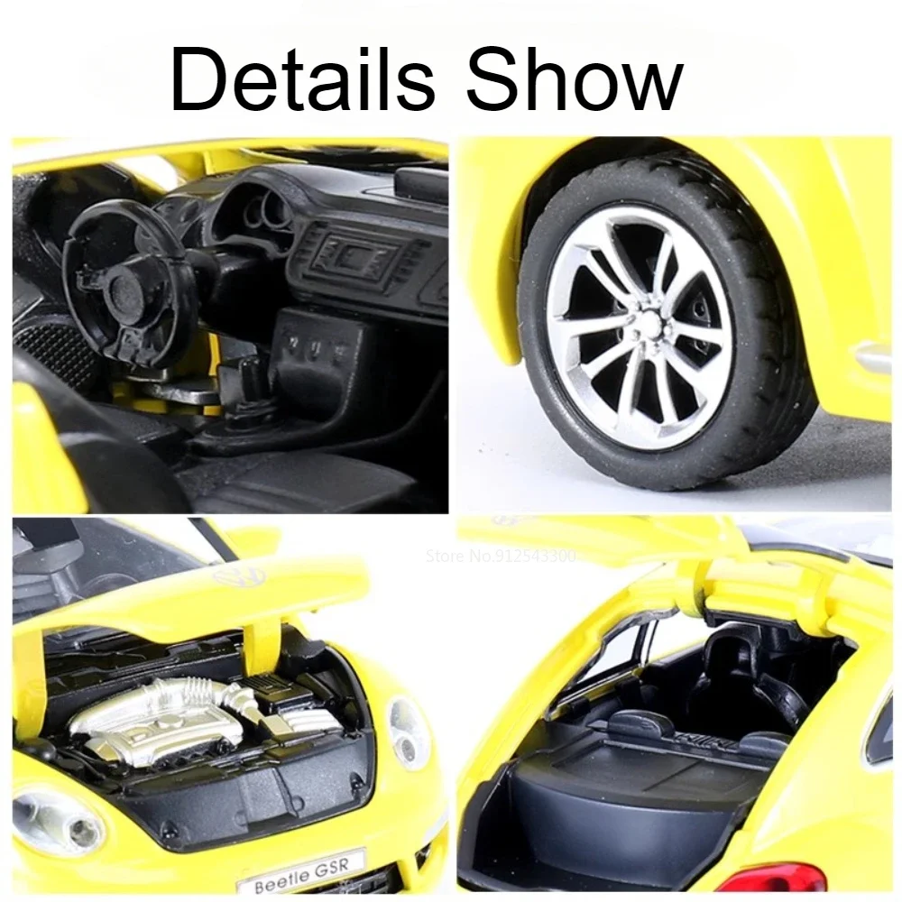 Yellow Diecast Beetle GSR Model with Functionality 4 Yellow Diecast Beetle GSR Model with Functionality - Image 4