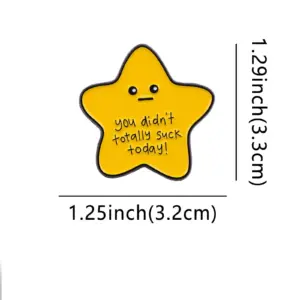 Vibrant Cartoon Star Brooch for Fashion 18 S38644a415acb46ef8e241de6e365162am 2