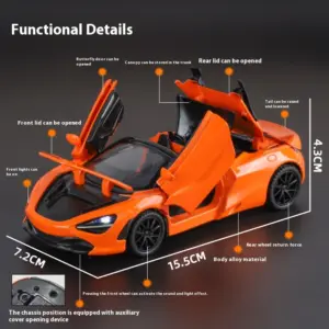 1:32 McLaren 720S Diecast Model with Lights 15 S3873149c601946789701b9b1e5d1e4c6W