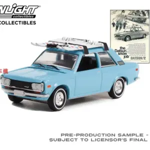 1970 Datsun 510 Scale Diecast Model in Blue 8 S38ce54dcba23407dbec89660f0e40e14U