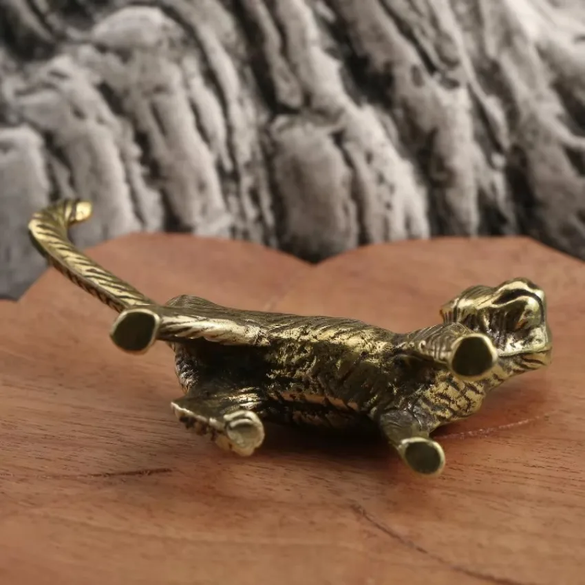 Bronze Chinese Cat Tea Pet Collectible 5 Bronze Chinese Cat Tea Pet Collectible - Image 5