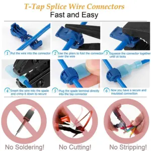 Blue Quick Wire Connectors Set of 20 Pairs 12 S38e365ef1284403682ef43eb3f56756db