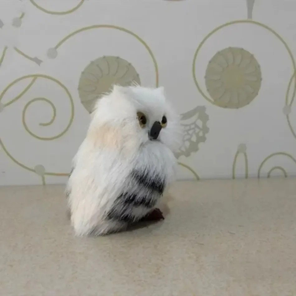 Miniature Plush Owl Decoration for Home 4 Miniature Plush Owl Decoration for Home - Image 4