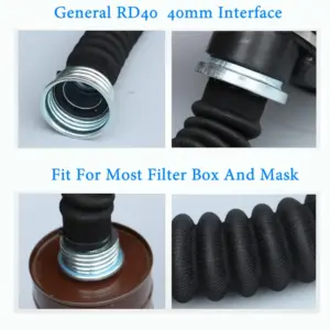 Rubber Corrugated Mask Connection Tube 40mm 10 S390ea7b495494f3da876177473bc351dI