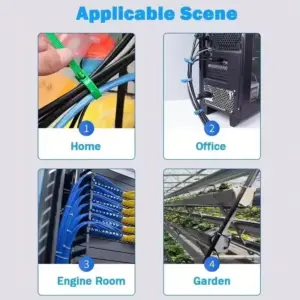 100-Pack Reusable Nylon Cable Ties 4x150mm 11 S391448ed5ef7499194439e0b3a8ec54fj