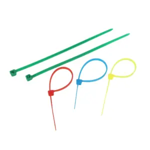 Premium Nylon Cable Ties Set 100mm, Assorted Colors 13 S3918c29d7fa942eaa4543238e517894dc