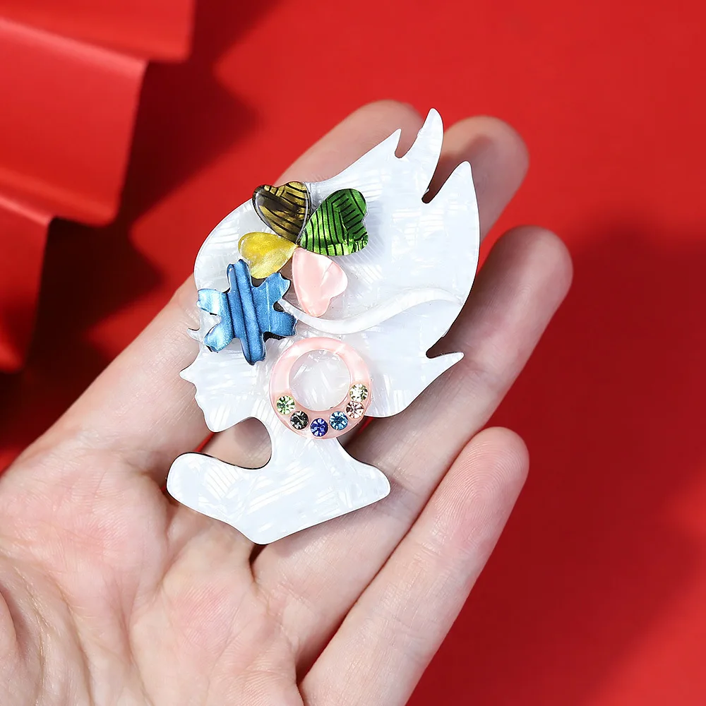 Colorful Whimsical Angel Brooch 4.5cm x 6.5cm 3 Colorful Whimsical Angel Brooch 4.5cm x 6.5cm - Image 3