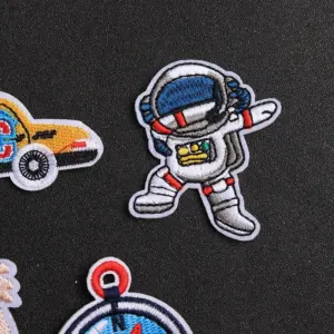 Taxi Compass Astronaut Embroidered Patch Set 13 S394390a2967b4c94984d6f0a52b08fc4H