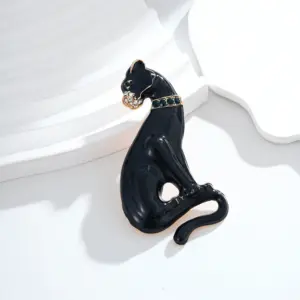 Gentleman Black Leopard Alloy Brooch 8 S39707e9e940344b4aa23280d84cd77deQ
